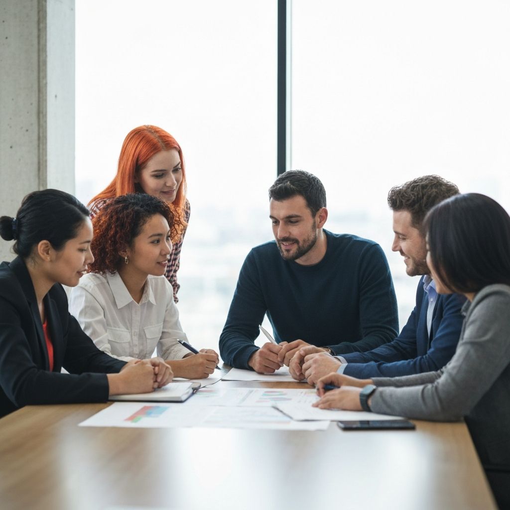 Professional team collaboration